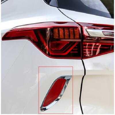 ABS Chrome Rear Fog Light Lamp Frame Cover Trim For - Kia Seltos 2pcs