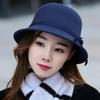 WTEMPO Women's Solid Color Warm Winter Bow Top Hats Office Ladies Outdoor Commuting Cold-proof Windproof Bucket Hats