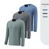 Men's Autumn Mesh Breathable Quick-Dry Long Sleeve Fitness and Running T-Shirt