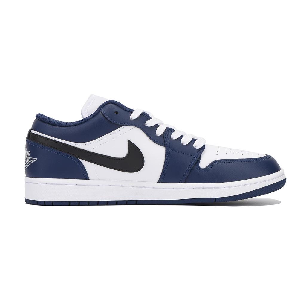 Jordan Zapatillas de Baloncesto Vintage Air Jordan 1 para Mujer Caña Baja Blanco Azul 553560-141(Team59-SBOX)