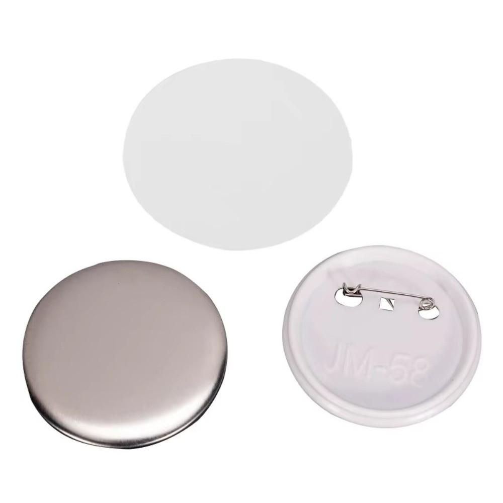 100pcs DIY Art Crafts Metal Brooch Clasps Blank Pin Disk Pad Round Pin Badge  Brooches Jewelry