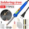 150W Temperature Control Plastic Welding Kit LED Soldering Iron Gun Car Bumper Repair Tool Fast Heating Plastic Welder