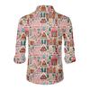 Men's Christmas Shirt Christmas Print Long Sleeve Button Shirt