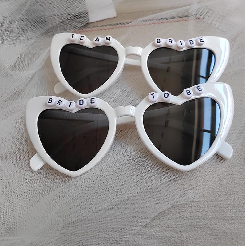 

International Peach Heart Bride Sunglasses