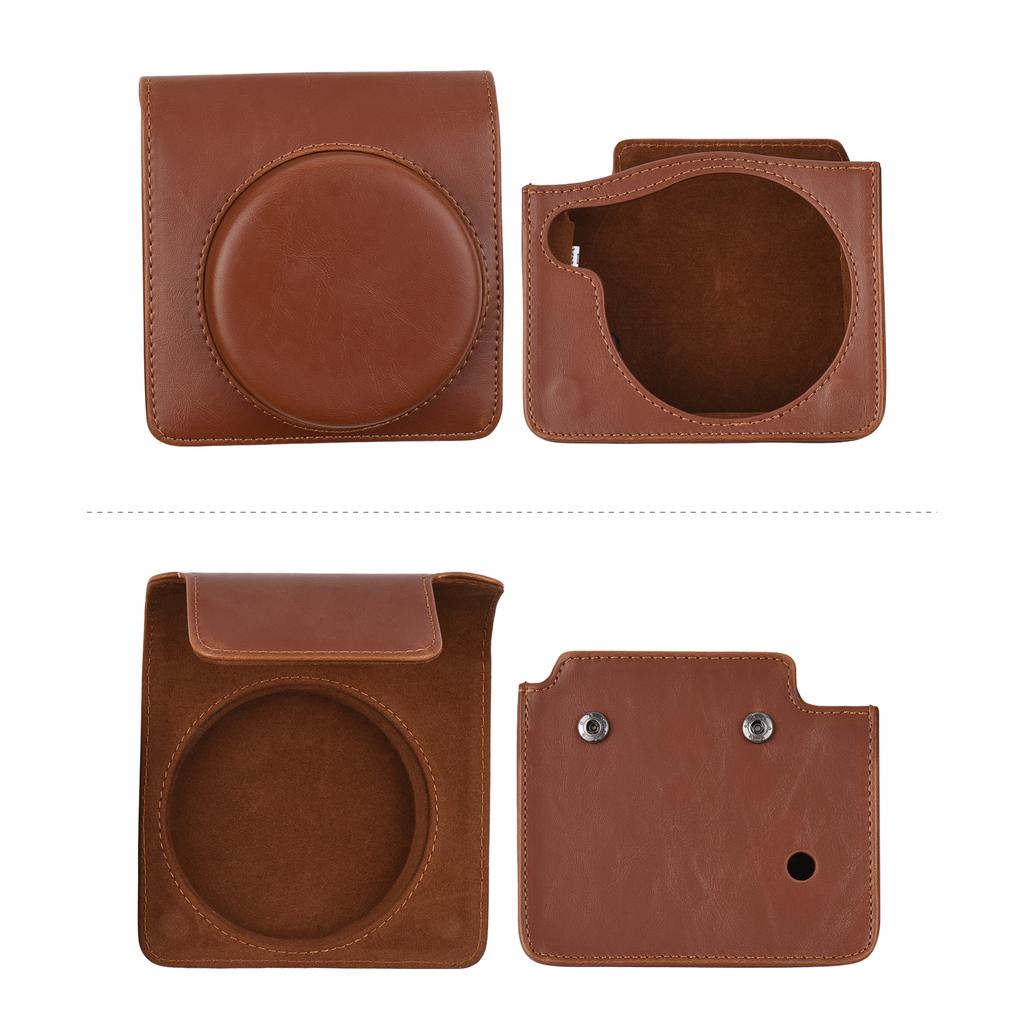 Tragbare Sofortbildkamera-Tasche, Tragetasche, PU-Leder mit Schultergurt, kompatibel mit Fujifilm Fuji