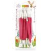 Outils pour pâte à sucre - SCRAPCOOKING - Lot de 8 - Double embouts (16 fonctions) - Blanc/Rose