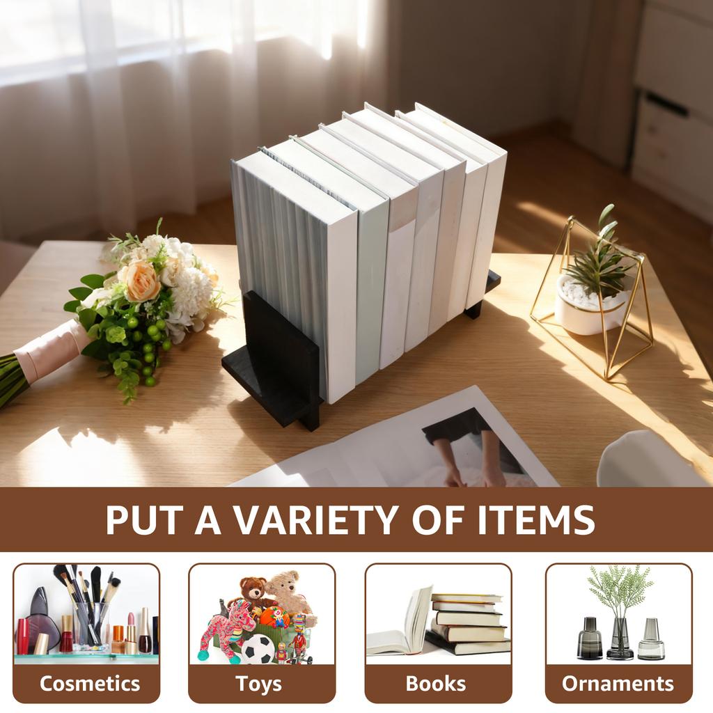 3Pcs Wood Floating Shelves Wall Bookshelf Desktop Storage Rack for Photo Frame Living Room Bedroom Decor