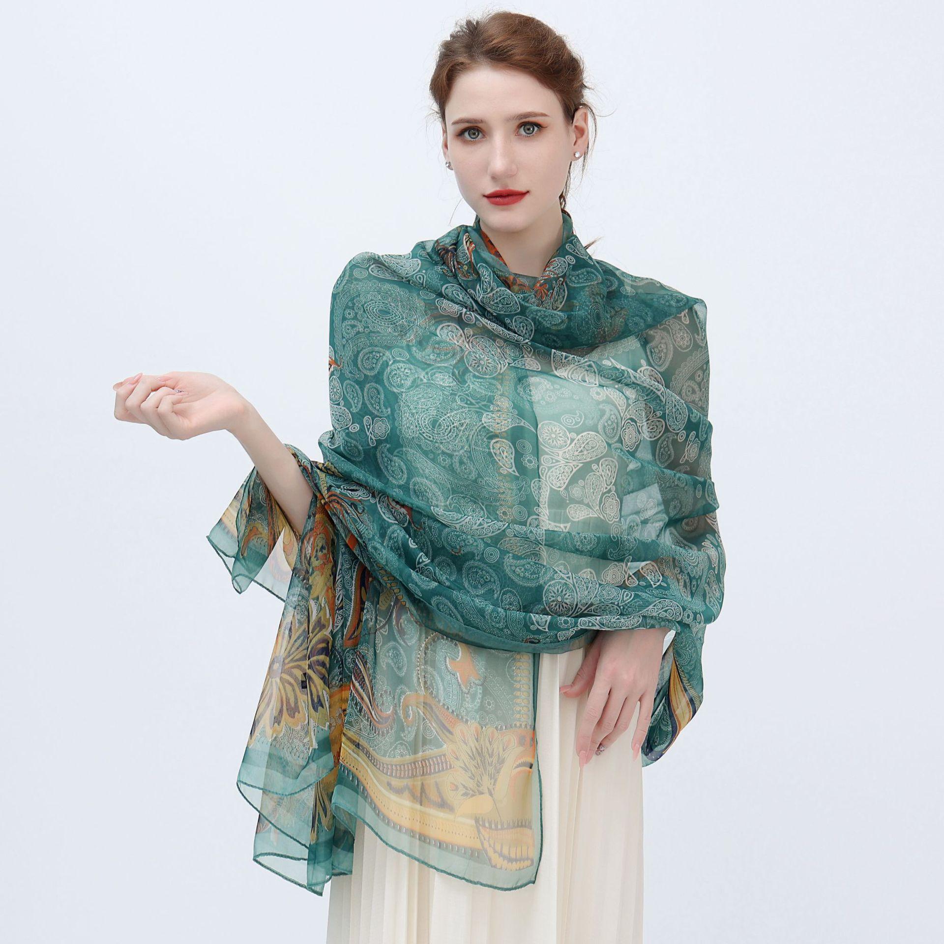 

Luxury Silk Scarf Hijab Women Soft Warm Pashmina Neck Beach Stoles Head Scarves Echarpe Shawl Large Wrap Echarpe Bandana