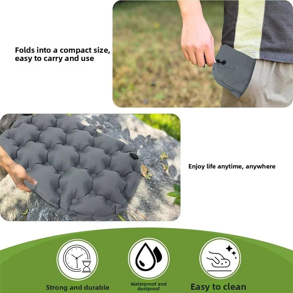 Waterproof Travel Chair Cushion Moisture-proof Camping Chair Pad Inflatable Seat Cushion  Camping