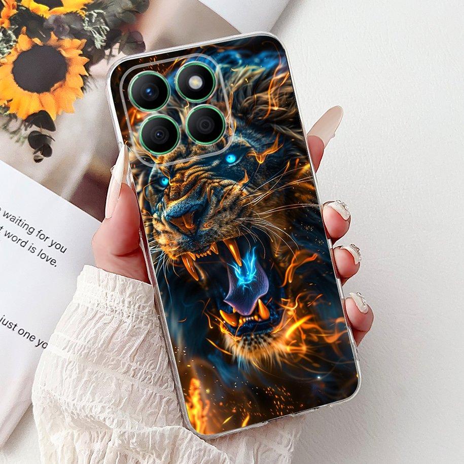 Case For Honor X8b Cover LLY-LX1 LLY-LX2 LLY-LX3 Lovey Heart Cartoon Soft Clear Silicone Phone Case For Honor X8a CRT-LX1 Bumper