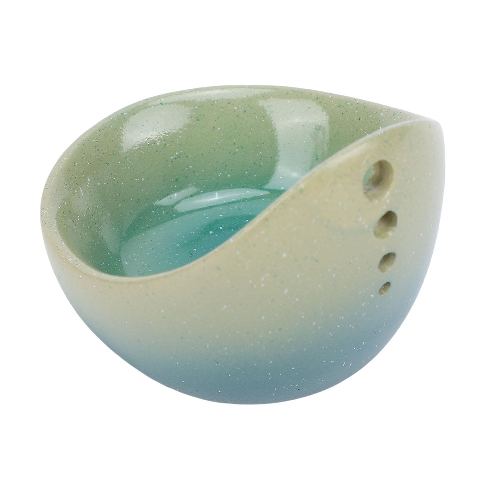 

Leaf Stripper Bowl with Holes Cilantro Parsley Stem Removal Small Bowl for Separating Leaves and Stems Blue