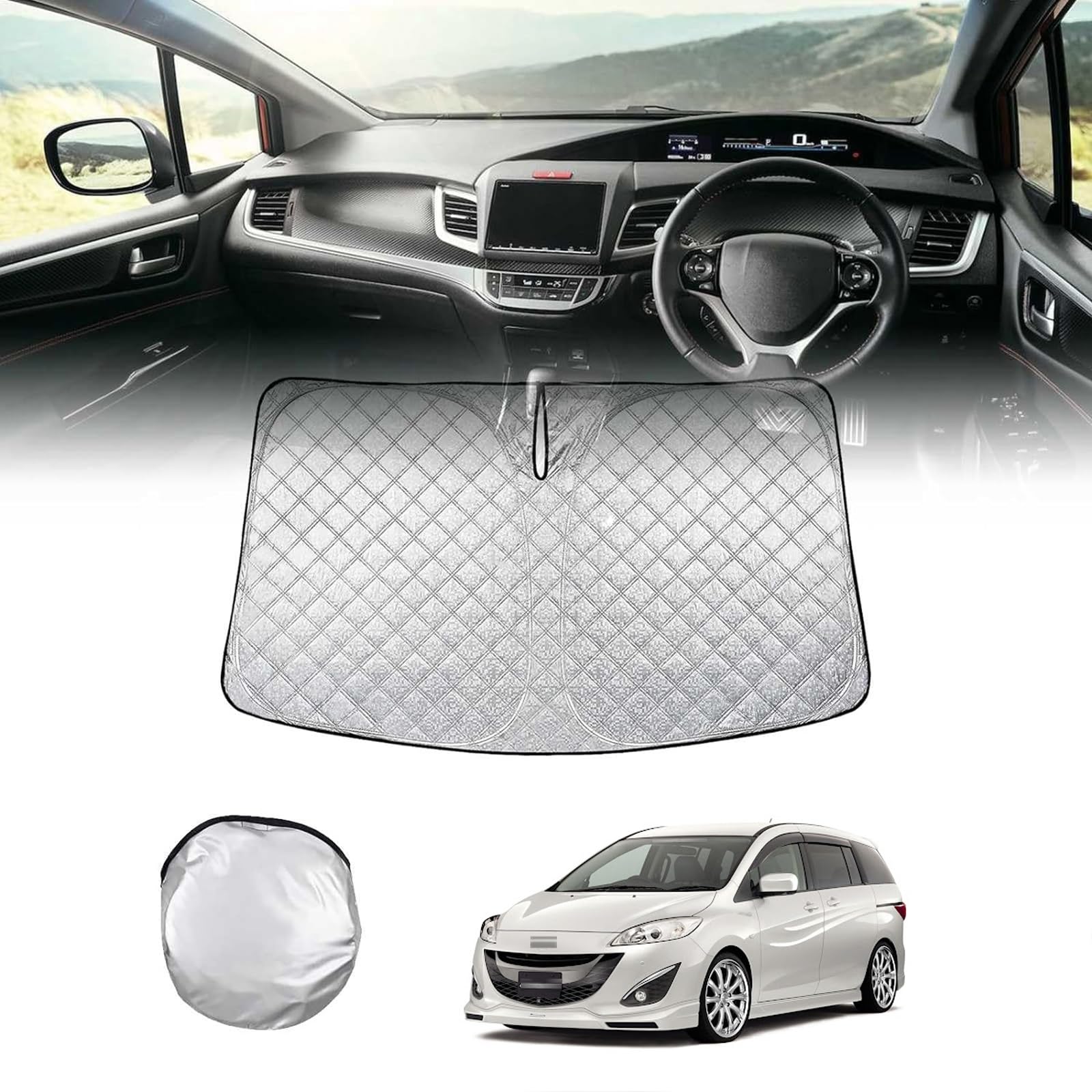 

Mazda Premacy 3rd Generation CW Series 2010 - 2018 Special Front Sun Shade for Premacy CW series