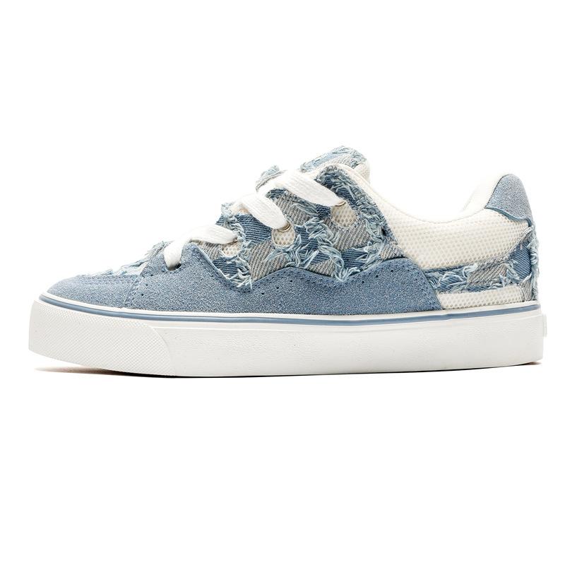 

Men s shoes ins new Hong Kong style niche retro couple bread shoes high value super fire versatile sports thick baseplate shoes 44 синій