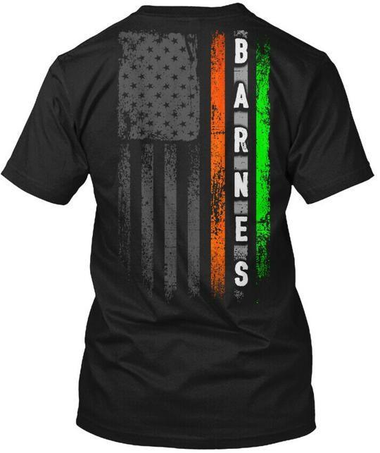 Barnes Family Irish American Flag T-Shirt Made in the USA Size S to 5XL L