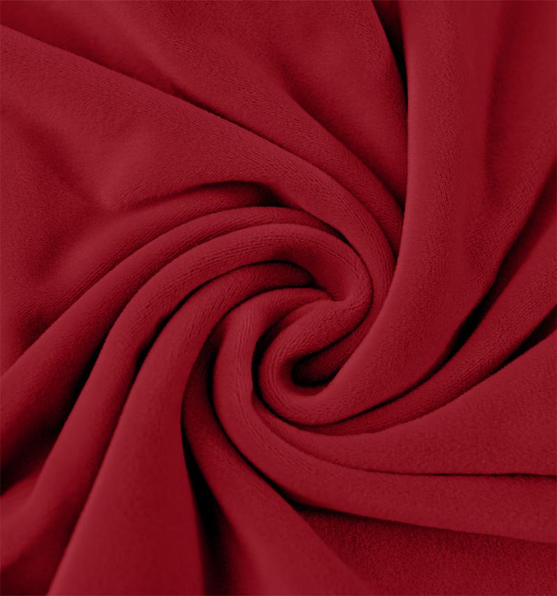 Velvet Plush Chair Cover Red