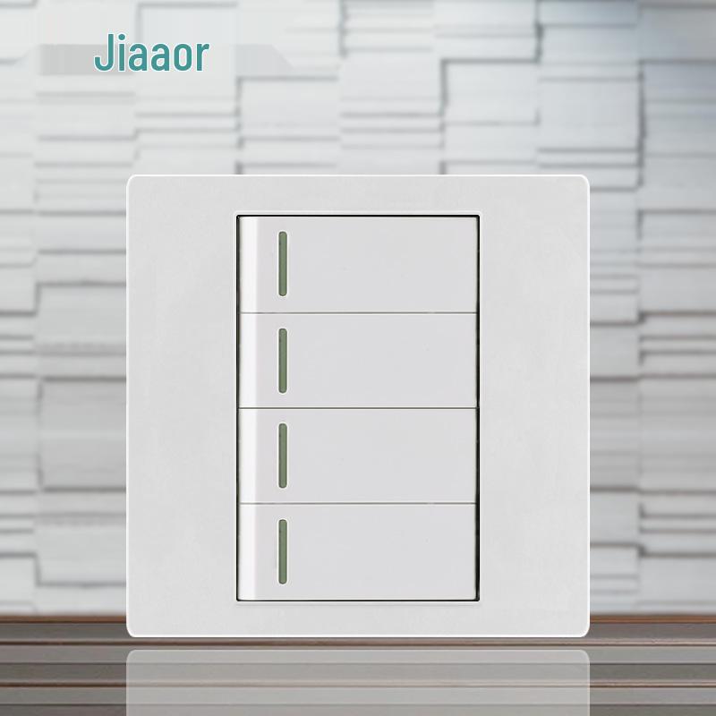 86 Typ Amerikanischer Standard Schalter- und Steckdosenpanel mit Doppel-USB & Typ-C, 3-Loch-Stecker für Japan & Taiwan, Unterputzmontage