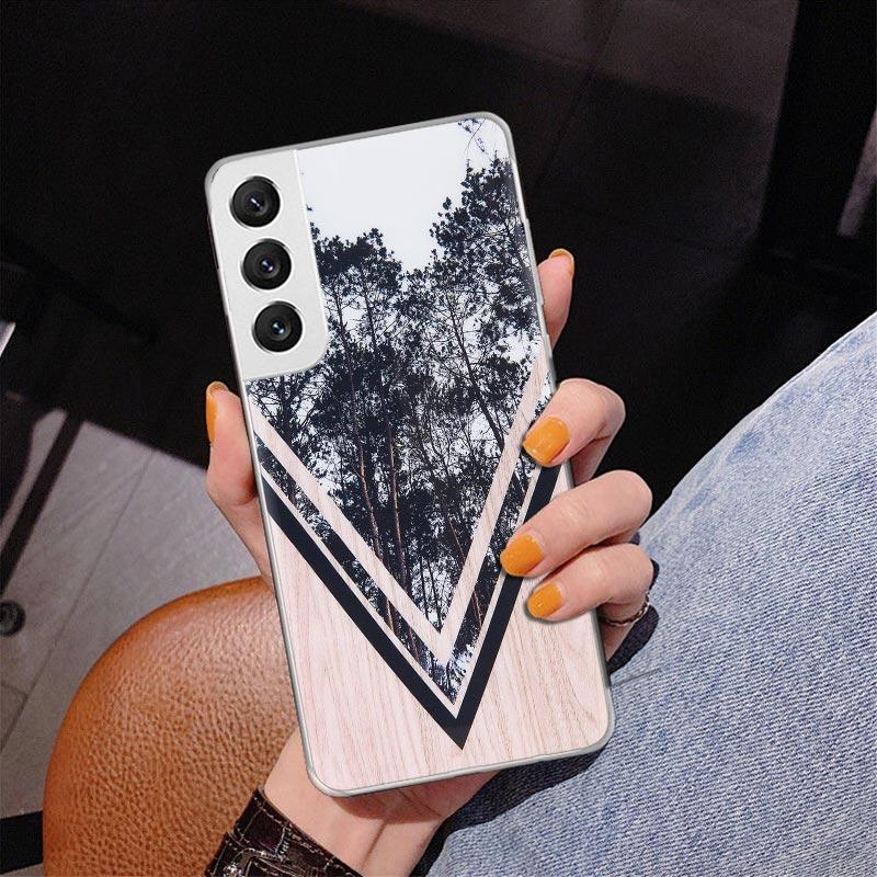 

Forest Geometry Wood Nature Phnoe Case for Samsung Galaxy S26 S25 Edge S23 S24 Ultra S22 Plus S21 S20 FE Unique Cover Soft Coque Samsung S23 FE