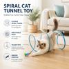 Flexible Spiral Structure Kitten Play Tunnel Interactive Cat Tunnel  Kitten Exercise