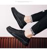 Handmade Men's Soft Sole Leather Loafers - Winter Casual Flat Large Size