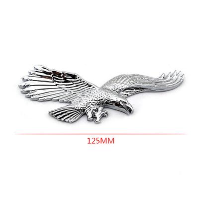 3D Chrom Farbe 120mm Flying Eagle Auto Aufkleber Logos Emblem Aufkleber