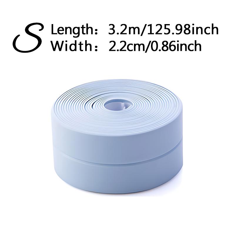 1PC S Size Bathroom Waterproof Wall Stickers Sealing Tapes 2.2cm Width Self Adhesive Anti Mold Tape Bathroom Kitchen Supply ZYF