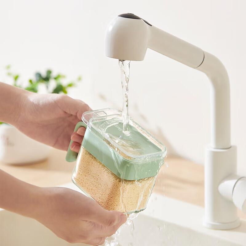 VISIONS Three-Color Condiment Jar Set