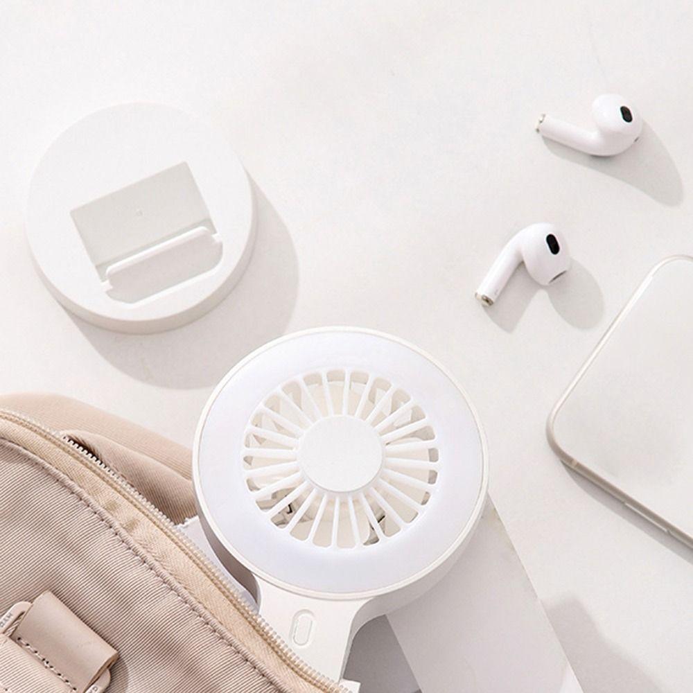 Mini Mobile Fill Light Fan Ultra-Quiet Makeup Facial Beauty Lamp Creative Fan