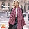 Strictly Select Cross-border Winter Temperament Imitation Cashmere Scarf Retro Versatile Cashew Flower Thick Velvet Warm Wholesale