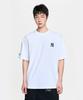 Emelbi Basic Simple Street Logo Oversized Short Sleeve T-Shirt Ny (White)