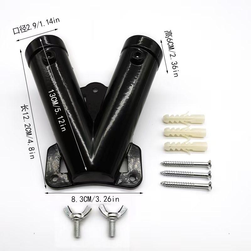 1.8m Rotating Stainless Steel Flagpole, 5-Section, Anti-Tangle, Wall-Mountable, Outdoor Use