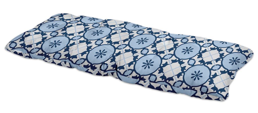 Vargottam Printed Outdoor  Bench  Cushion  Lounger Water Resistant Lounger  Bench  Seat Garden Furniture Patio Front Porch Decor and Outdoor