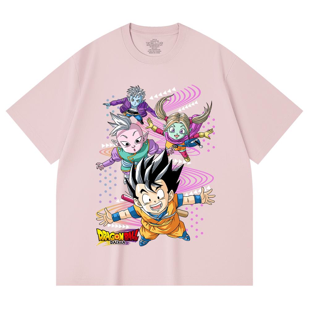 230 Gsm 100% Cotton Dragon Ball V33 Daima Print Unisex Heavy Cotton T Shirt