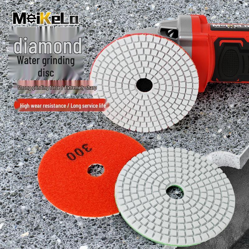 3/4 inch Wet Stone Polishing Pad for Marble, Granite, Quartz - Angle Grinder Compatible (100mm)