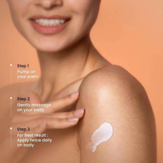 The Skin Story Hĺbkovo hydratačné telové mlieko pre ženy| Úľava od suchej pokožky | Všetky typy pleti | Moringa & Keratín | Objemové balenie | 280ml