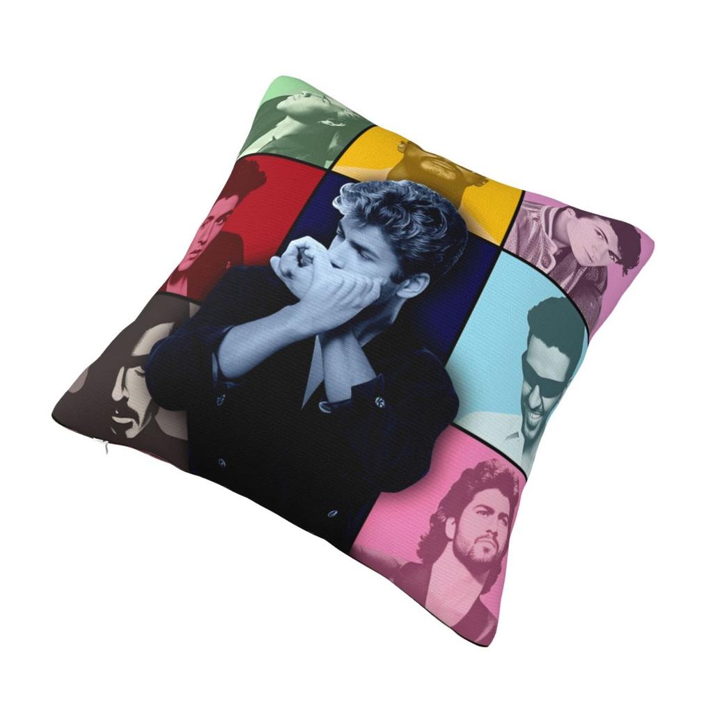Pillow Case George Michael British Singer Polyester Pillow Cover Vintage Cushion Cover Pillowcases For Sofa Car Home Decor