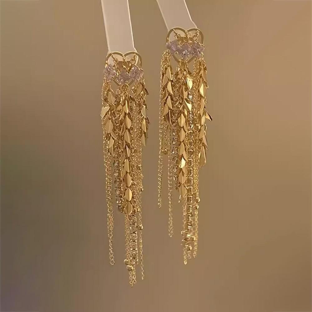 

Korean Style Beaded Love Earrings Temperament Rose Dangle Drop Earrings Tassel Drop Earrings Women золотий