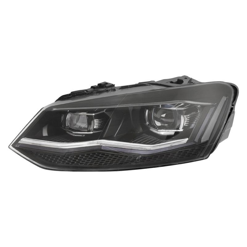 11-18 VW Polo Headlight Assembly: Dual Projector, Flowing Turn Signal, Daytime Running Lights
