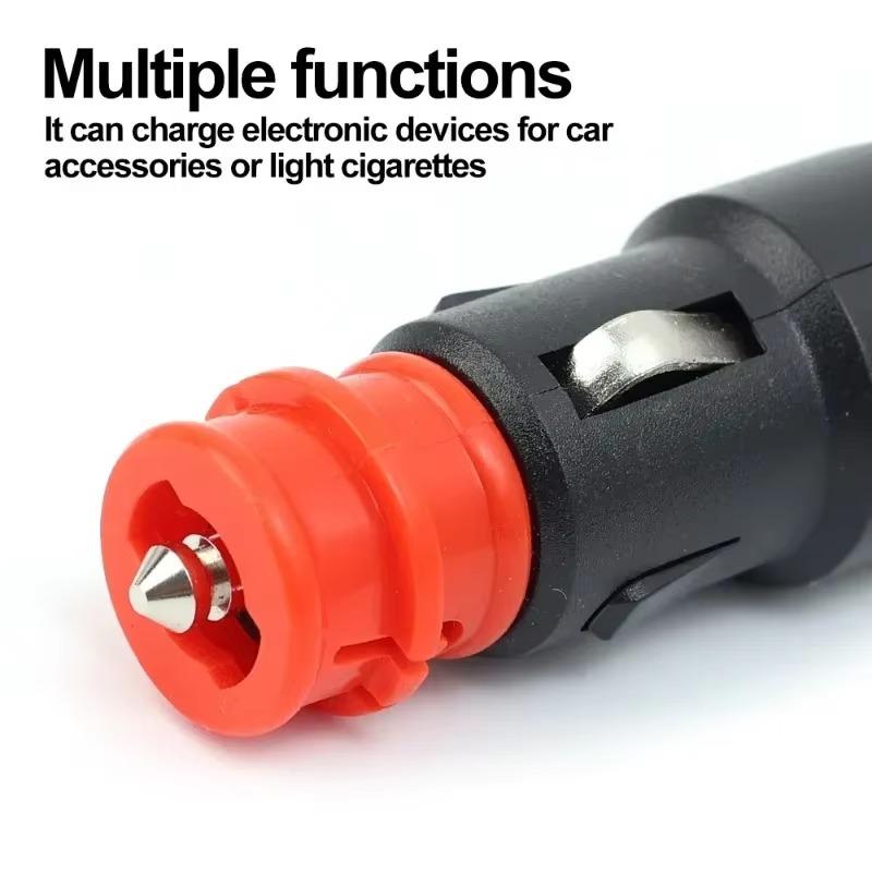 New Car Lighter Adaptor 12V-24V Male Car Vehicle Lighter Socket Plug Connector Adaptor Male Plug Universal Interior Parts
