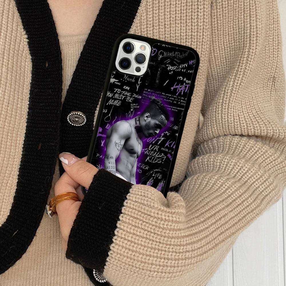 Rapper X-XXXTentacionS Phone Case For IPhone 17 16 15 14 13 Plus 12 11 Pro Max PC+TPU Cases Back Cover