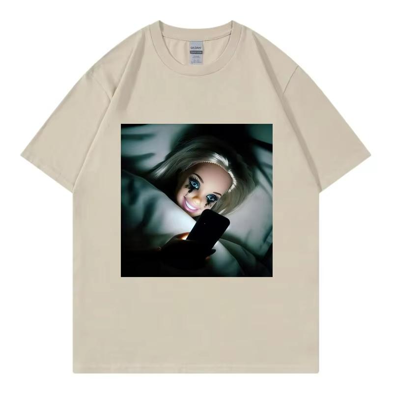 Disgusting Doll Face Funny Meme Graphic T Shirts High Quality Fashion Tshirt Unisex Women Casual Short Sleeve Tshirts