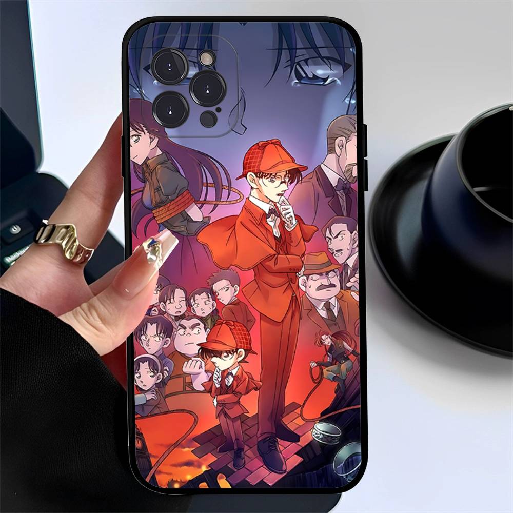 Anime Detective Conan Phone Case For Iphone 17 16 15 16e 14 13 12 11 Pro Max Plus Case Cover Coque