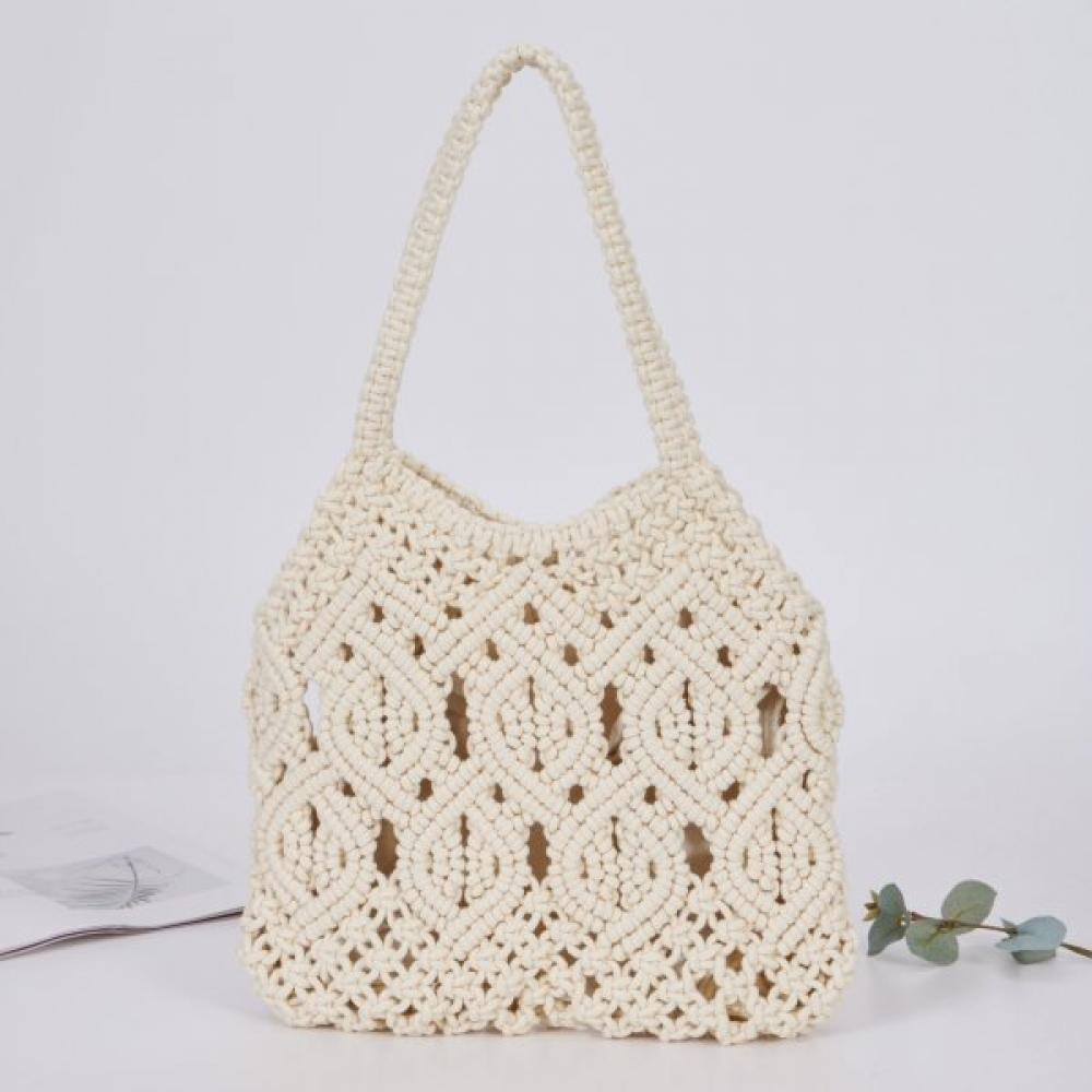 Lala Handgestrickte Makramee-Schultertasche Lala 2b197