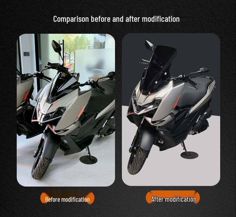 Zontes 150X Windshield: Motorcycle Windscreen Deflector Mod