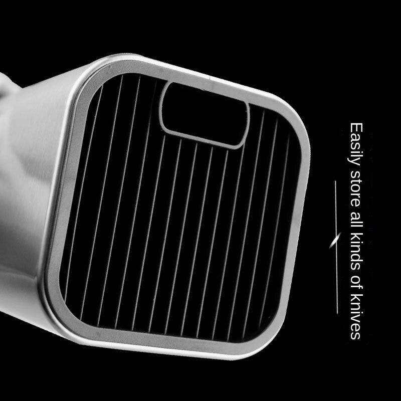 Storage Knife Rack Stainless Steel Knife Rack Drainable Knife Rack Size Kitchen Knife Block Kitchen Supplies Storage Rack