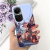For Oppo Reno10 Case Luxury Colourful Painted Cover Soft Silicone Phone Case For Oppo Reno 10 Reno10 Pro 5G Back Cover Bumper
