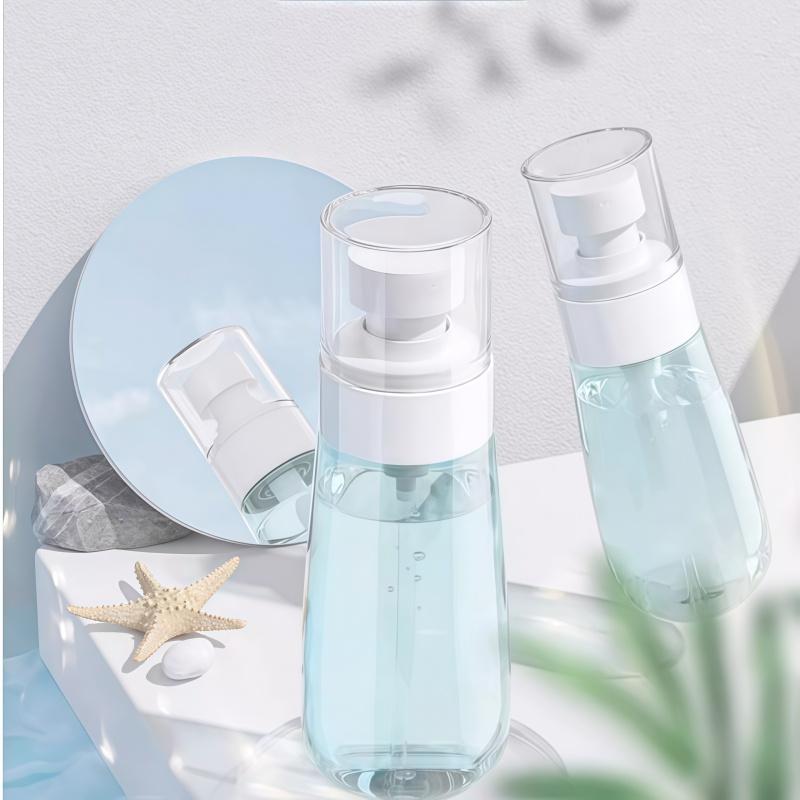 2pcs Portable Clear Spray Bottle, Travel Size 1.01/2.03 Oz, Suitable for Water Replenishing Spray and Alcohol Sub Bottling
