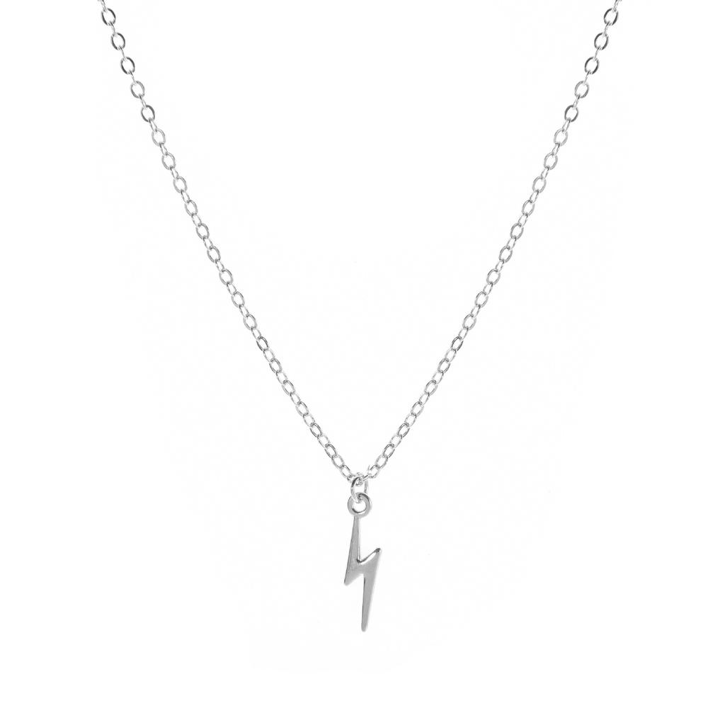 Stainless Steel Necklace Hot Lightning Necklaces for Women Protection Pendants for Girlfriend Gifts Jewelry