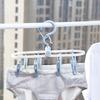 Versatile Green Plastic Clothes Hanger For Students Long Foldable Drying Rack