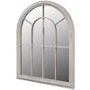 Garden Mirror - vidaXL - 69x89 Cm - Antique White - Iron and Glass - Vintage Style