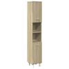 VidaXL Bathroom Cabinet Sonoma Oak 30.5x30x179 Cm, Bathroom Storage Cabinet, Bath Cabinet, Furniture 849631
